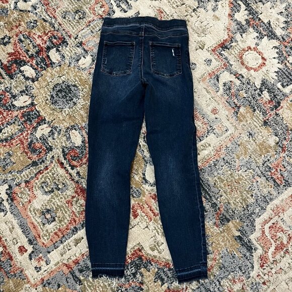 Spanx Distressed Ankle Skinny Jeans Medium Wash Small - Picture 2 of 8